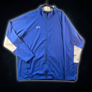 Under Armour Blue 2018 Breathable Lightweight Zip Up Windbreaker Men's Size 4XL
